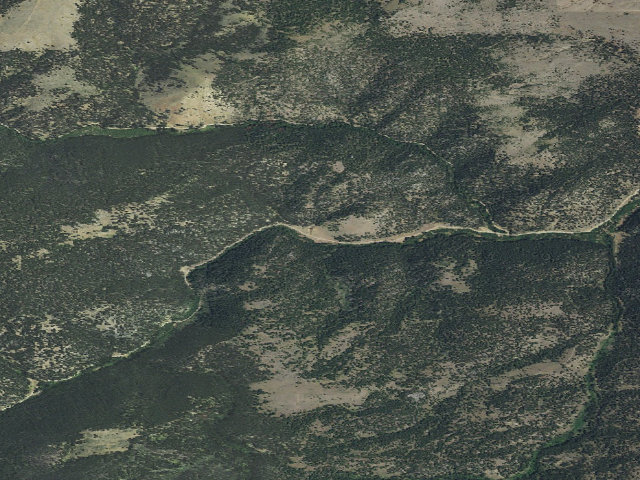 Aerial image of USFS dispersed camp — MT #503