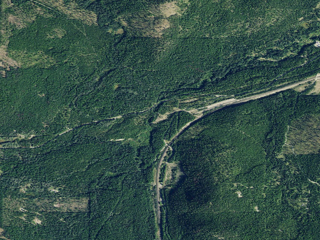 Aerial image of USFS dispersed camp — MT #506