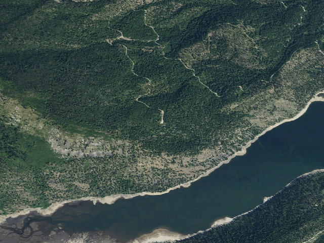 Aerial image of USFS dispersed camp — MT #507