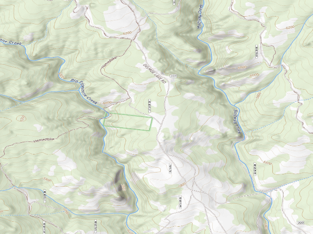 USGS topographic map of USFS dispersed camp — MT #508