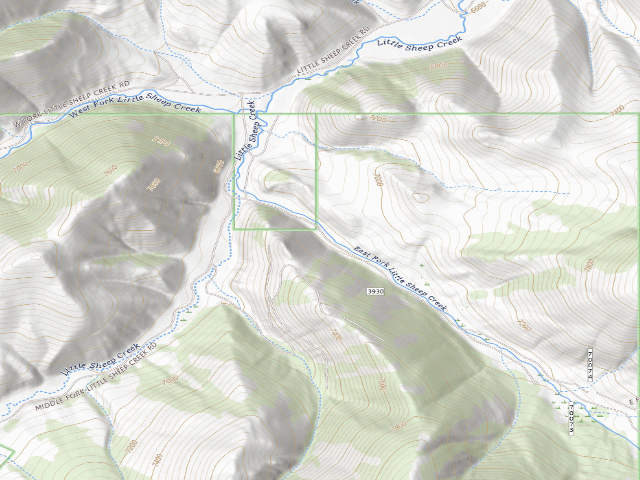 USGS topographic map of USFS dispersed camp — MT #510