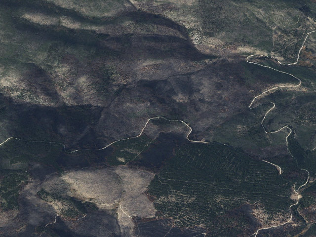 Aerial image of USFS dispersed camp — MT #512