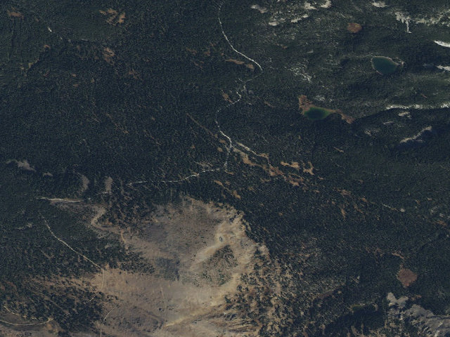 Aerial image of USFS dispersed camp — MT #514