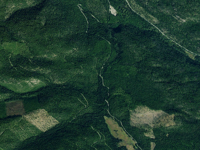 Aerial image of USFS dispersed camp — MT #517