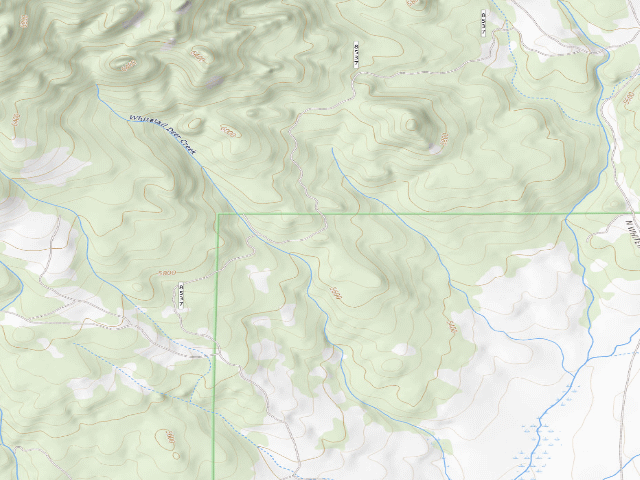 USGS topographic map of USFS dispersed camp — MT #52