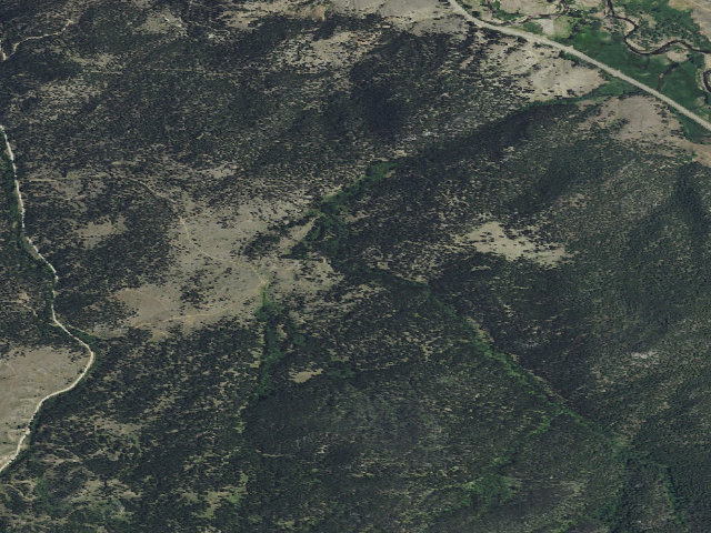 Aerial image of USFS dispersed camp — MT #521
