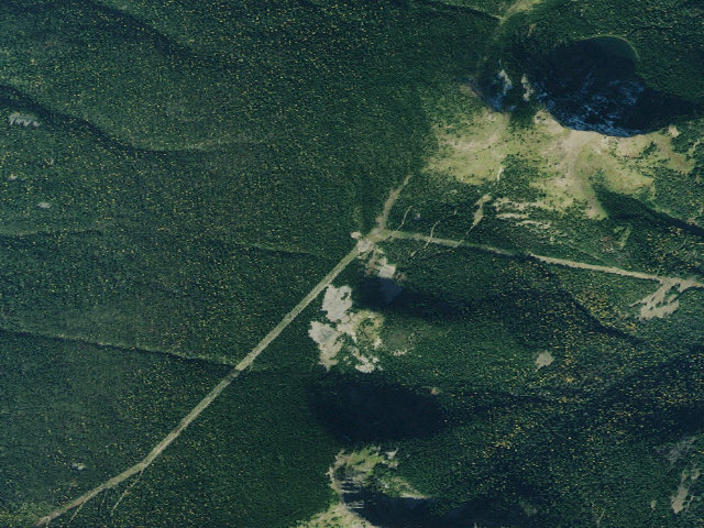 Aerial image of USFS dispersed camp — MT #522