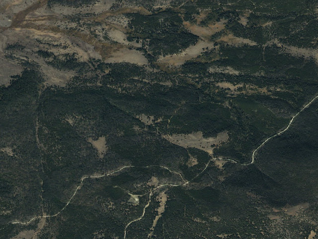 Aerial image of USFS dispersed camp — MT #524