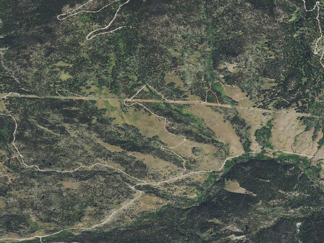 Aerial image of USFS dispersed camp — MT #525