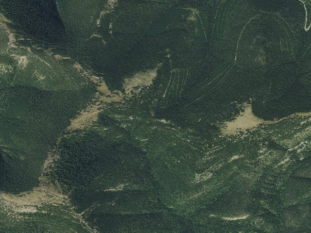 Aerial image of USFS dispersed camp — MT #527