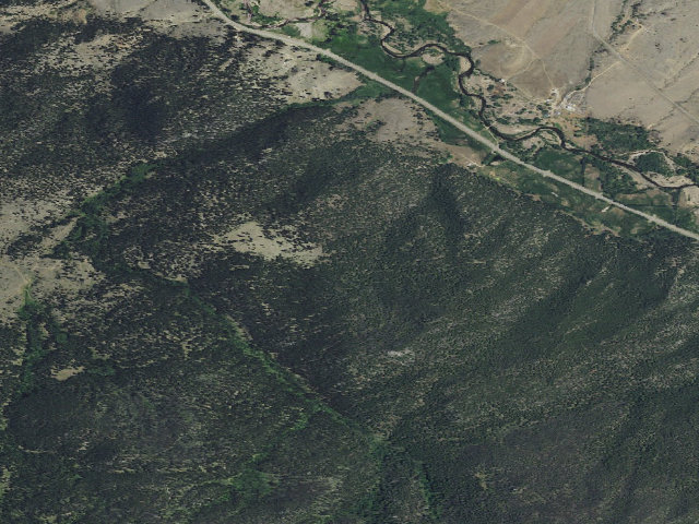 Aerial image of USFS dispersed camp — MT #529