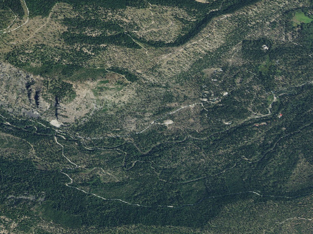 Aerial image of USFS dispersed camp — MT #539