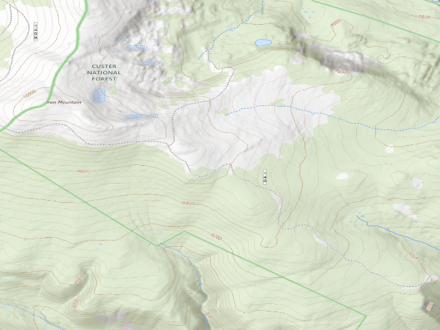 USGS topographic map of USFS dispersed camp — MT #541