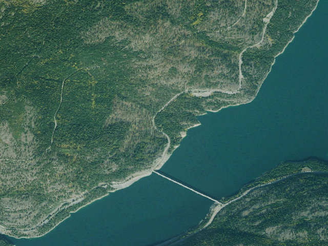 Aerial image of USFS dispersed camp — MT #543