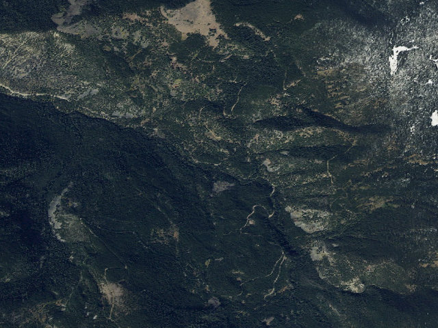 Aerial image of USFS dispersed camp — MT #544