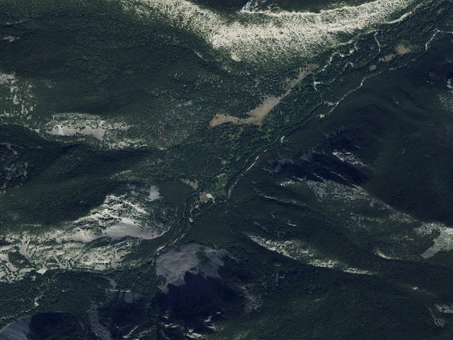 Aerial image of USFS dispersed camp — MT #55
