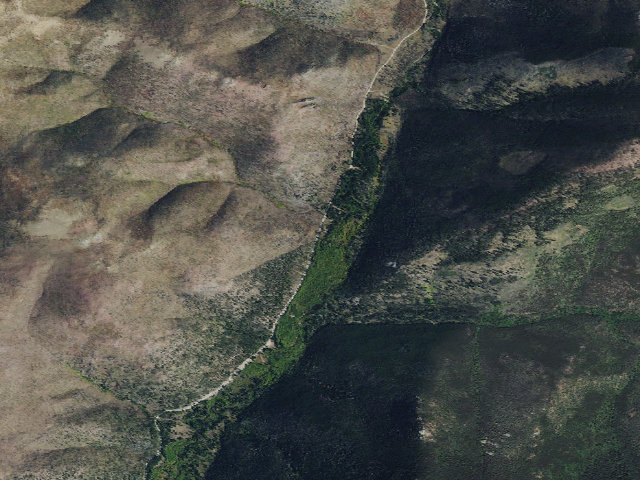Aerial image of USFS dispersed camp — MT #550