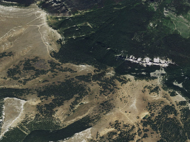 Aerial image of USFS dispersed camp — MT #552