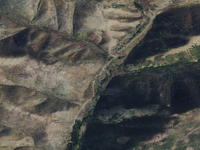 Aerial image of USFS dispersed camp — MT #555