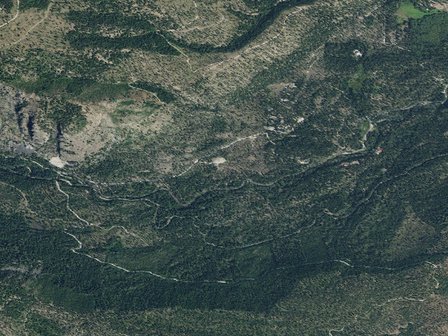 Aerial image of USFS dispersed camp — MT #556