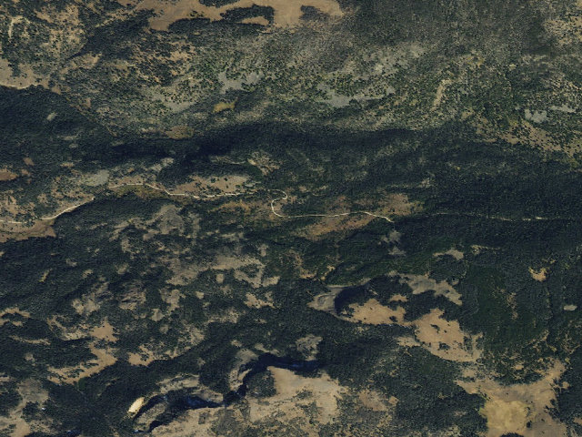 Aerial image of USFS dispersed camp — MT #557