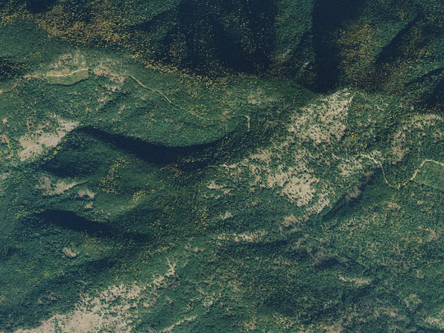 Aerial image of USFS dispersed camp — MT #56