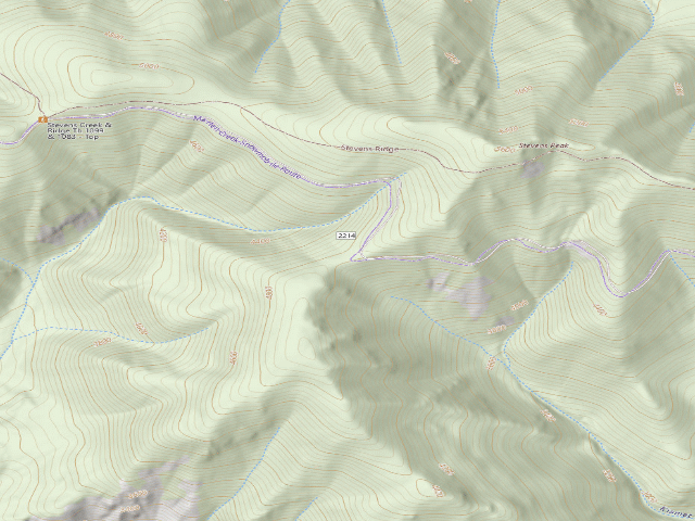 USGS topographic map of USFS dispersed camp — MT #56