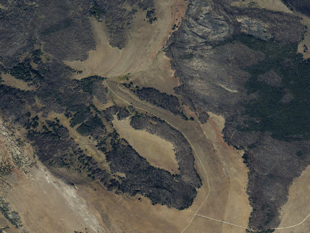 Aerial image of USFS dispersed camp — MT #560