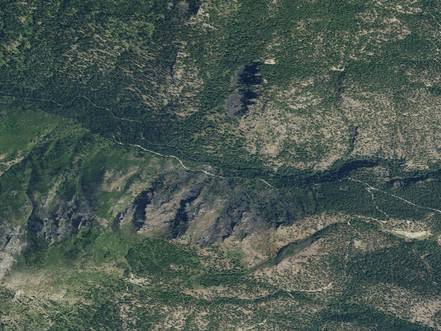 Aerial image of USFS dispersed camp — MT #561
