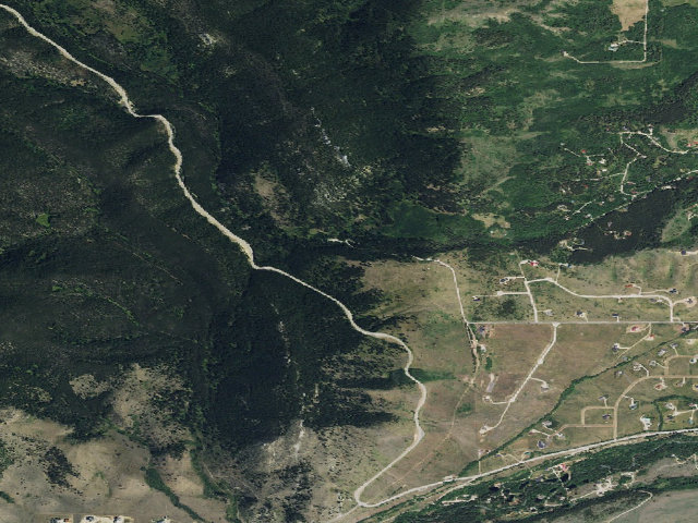 Aerial image of USFS dispersed camp — MT #565