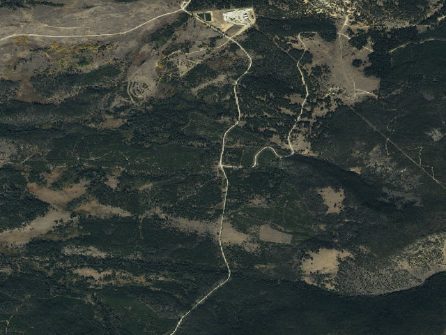 Aerial image of USFS dispersed camp — MT #568