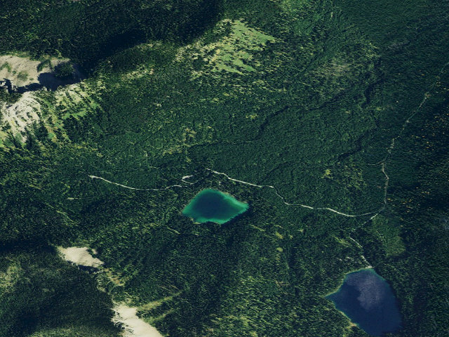 Aerial image of USFS dispersed camp — MT #571