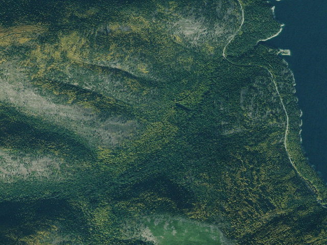 Aerial image of USFS dispersed camp — MT #572