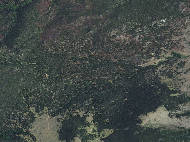 Aerial image of USFS dispersed camp — MT #573