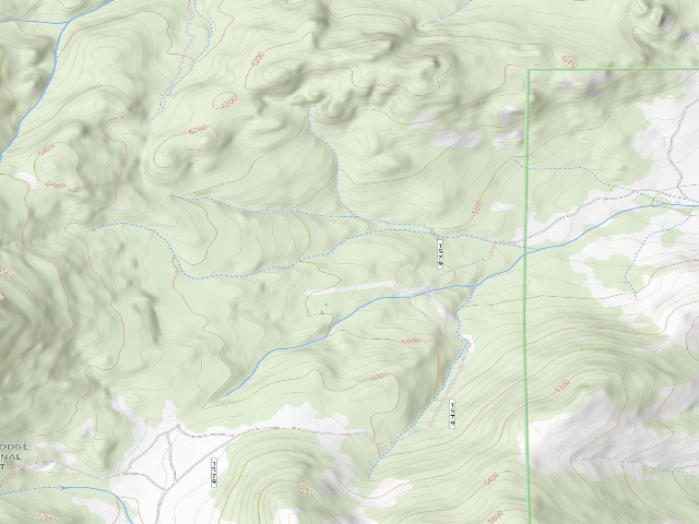 USGS topographic map of USFS dispersed camp — MT #573