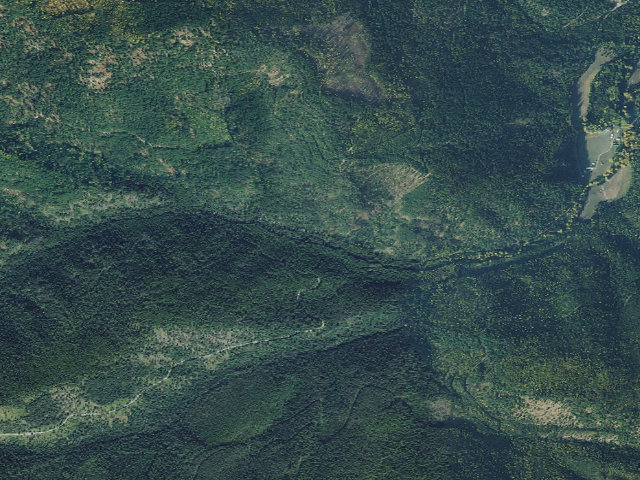 Aerial image of USFS dispersed camp — MT #577