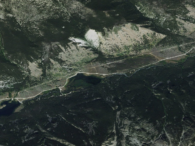 Aerial image of USFS dispersed camp — MT #578