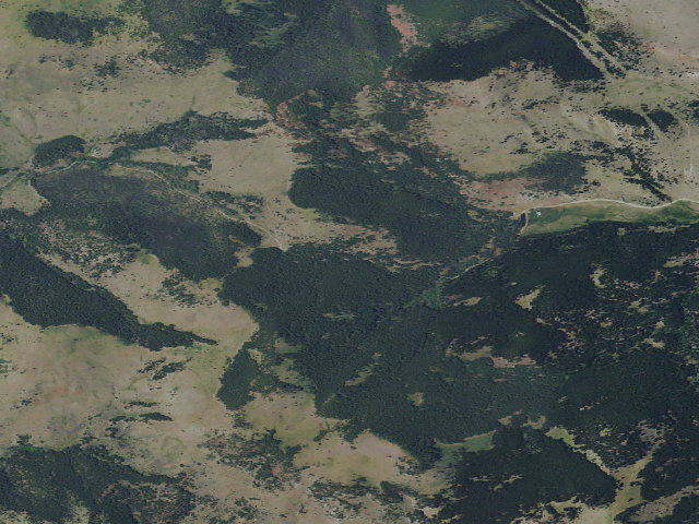 Aerial image of USFS dispersed camp — MT #580