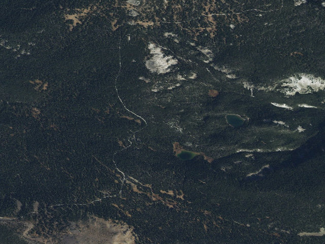 Aerial image of USFS dispersed camp — MT #581