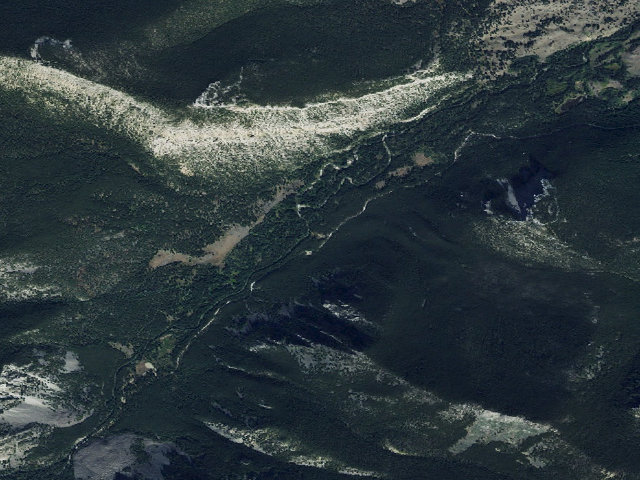 Aerial image of USFS dispersed camp — MT #588