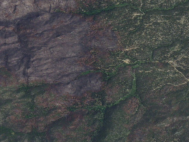Aerial image of USFS dispersed camp — MT #59