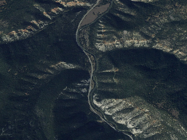 Aerial image of USFS dispersed camp — MT #590