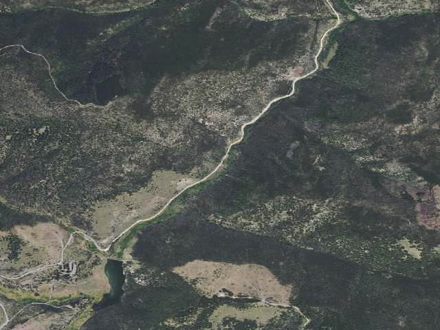 Aerial image of USFS dispersed camp — MT #592