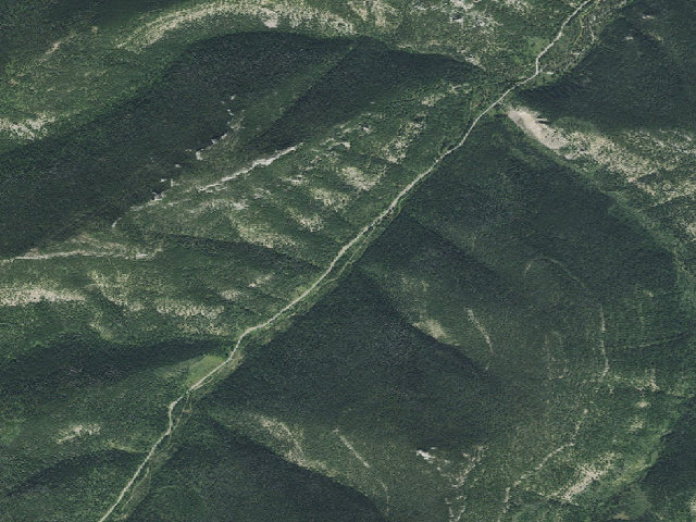 Aerial image of USFS dispersed camp — MT #596