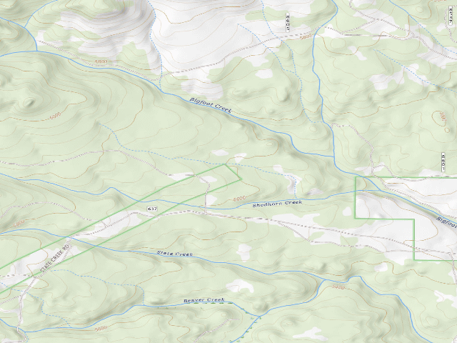 USGS topographic map of USFS dispersed camp — MT #60