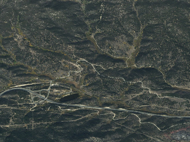 Aerial image of USFS dispersed camp — MT #602