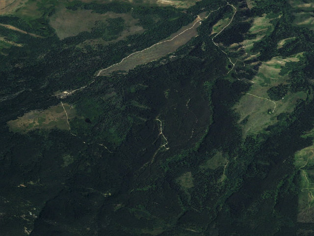 Aerial image of USFS dispersed camp — MT #605