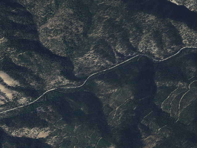 Aerial image of USFS dispersed camp — MT #608