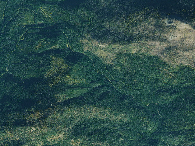 Aerial image of USFS dispersed camp — MT #609