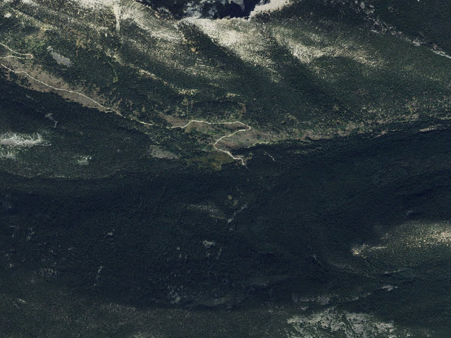 Aerial image of USFS dispersed camp — MT #61